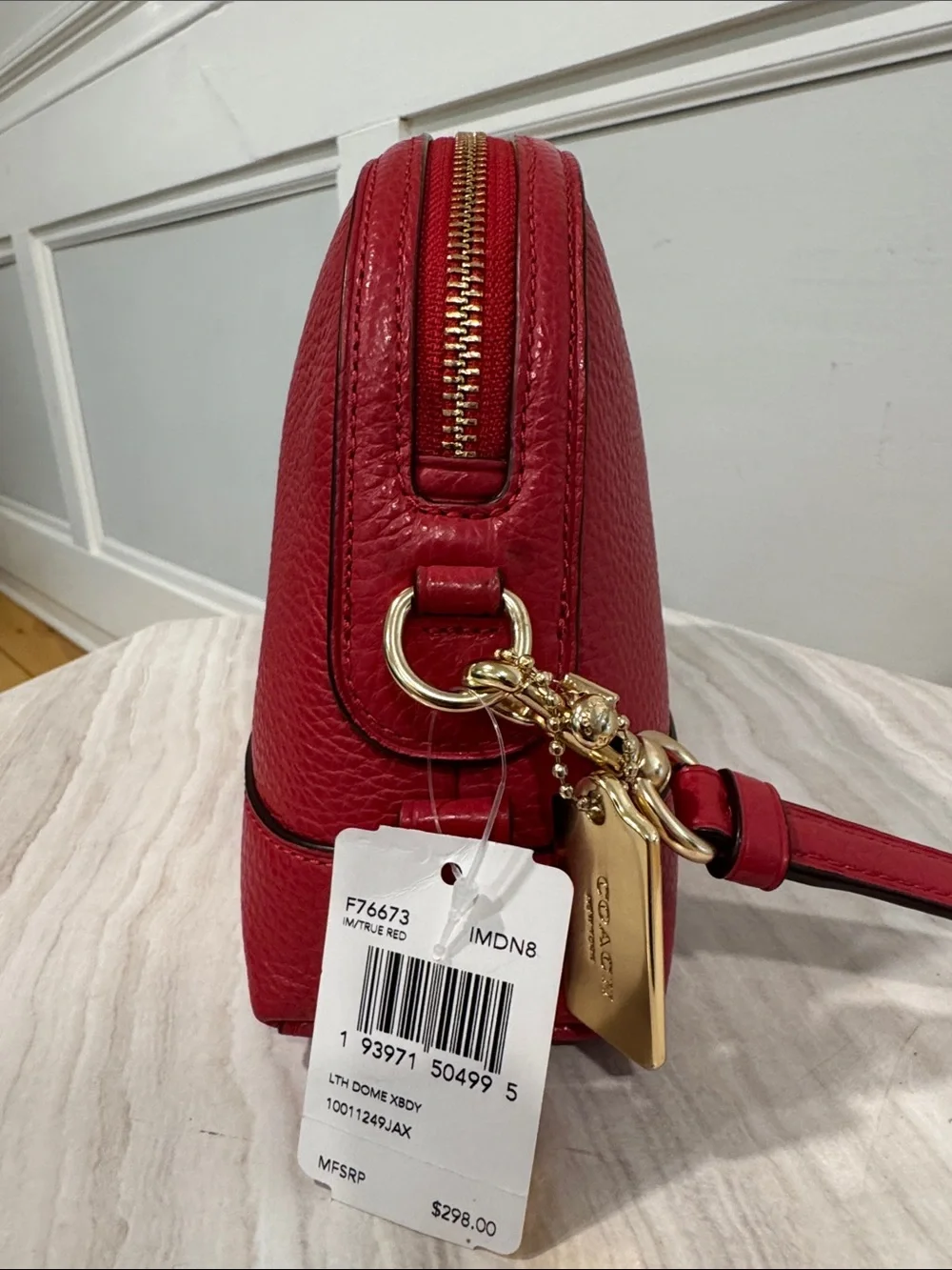 Coach Bag Dome Pebbled Leather Crossbody Bag NWT - Picture 6 of 17